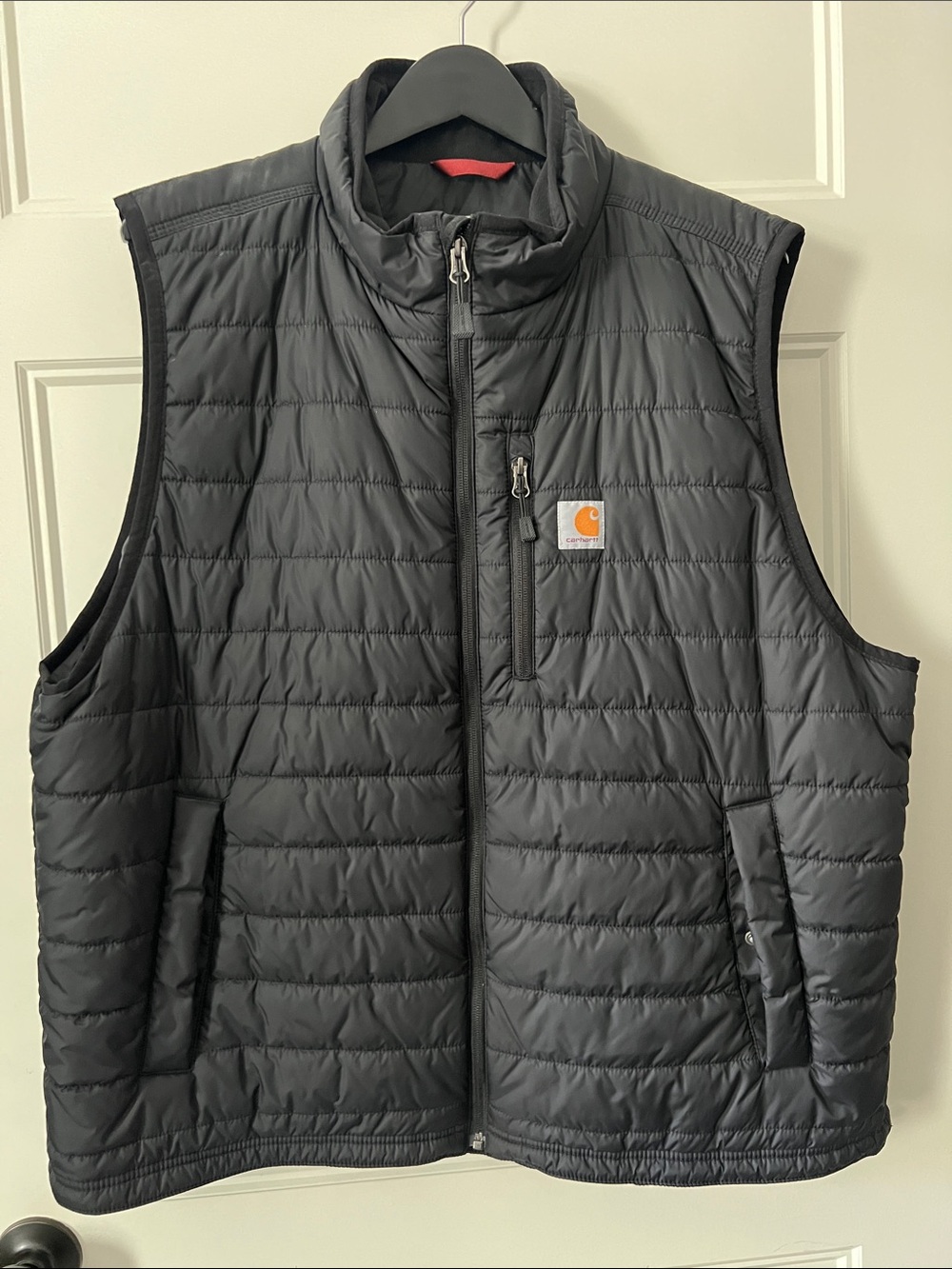 Carhartt Men's Black XXL Quilted Insulated Vest with Chest Pocket
